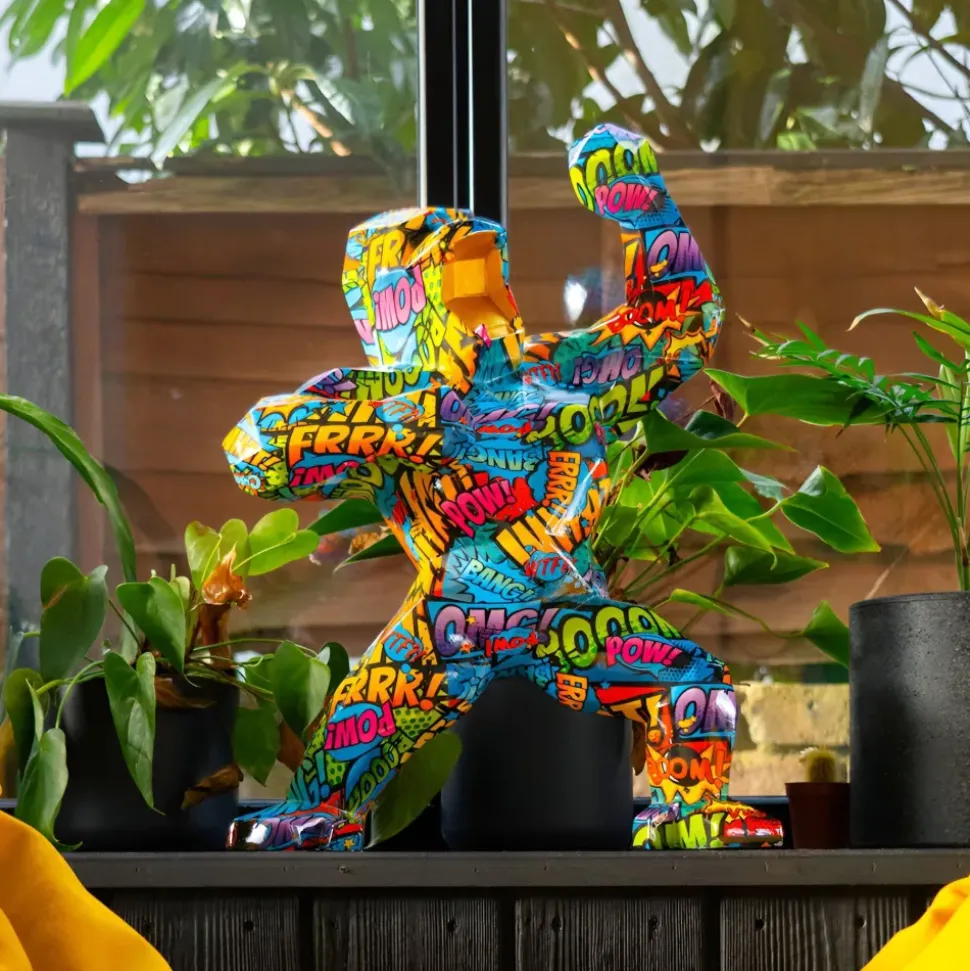 Polygon Gorilla 50cm Pop Art Resin Indoor Sculpture