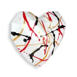 Polygon Love 26cm Multicolour Resin Wall Sculpture