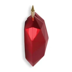 Polygon Love 31cm Red Resin Wall Sculpture