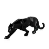 Polygon Panther 14cm Black Resin Indoor Sculpture