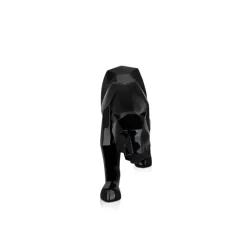 Polygon Panther 14cm Black Resin Indoor Sculpture