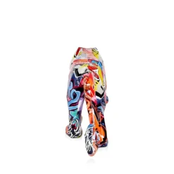Polygon Panther 14cm Graffiti Resin Indoor Sculpture