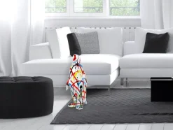 Polygon Penguin 50cm Multicoloured Resin Indoor Sculpture