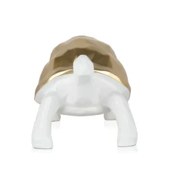Polygon Turtle 21cm Gold Resin Indoor Sculpture
