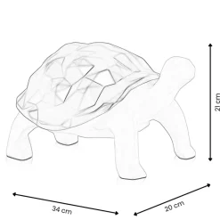 Polygon Turtle 21cm Gold Resin Indoor Sculpture