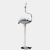 Pure Crane 153cm Silver Metal Garden Sculpture