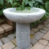 Pure Natural Granite Grey Stone Garden Birdbath