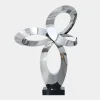 Quantum Core 105cm Silver Metal Indoor Sculpture