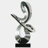 Quantum Drift 87cm Silver Metal Indoor Sculpture v3