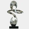 Quantum Drift 87cm Silver Metal Indoor Sculpture v2