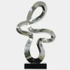 Quantum Drift 87cm Silver Metal Indoor Sculpture v1