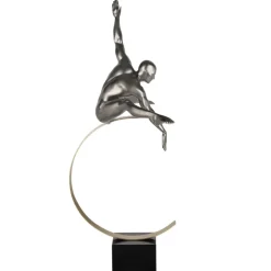 Quantum Leap 80cm Anthracite Resin Indoor Sculpture