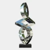 Quantum Shift 98cm Silver Metal Indoor Sculpture