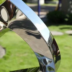 Quantum Shift 98cm Silver Metal Indoor Sculpture