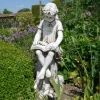 Reading Girl 89cm Stone Resin Garden Statue