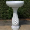 Redmire Modern Granite Resin Garden Birdbath