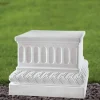 Regal 53cm Marble Resin Garden Pedestal