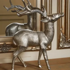 Regal Deer 70cm Metal Indoor Statue