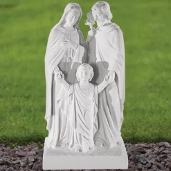 Religious Family 50cm Marble Resin Garden Statue