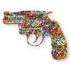 Retro Revolver 32cm Comic Art Resin Wall Sculpture