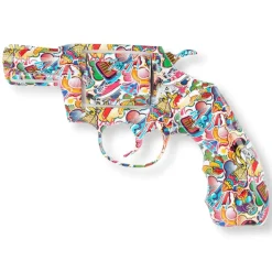Retro Revolver 32cm Pop Art Resin Wall Sculpture