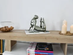 Rising Core 24cm Anthracite Resin Indoor Sculpture