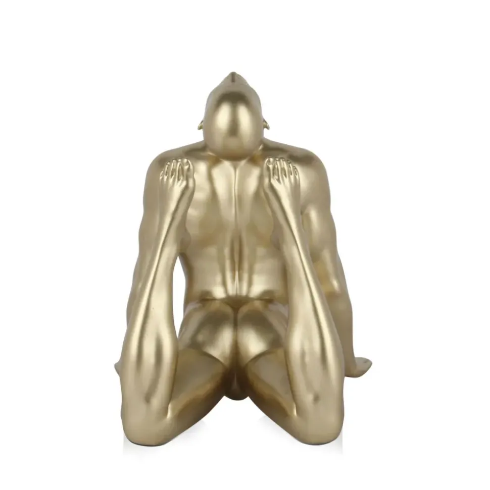 Rising Core 24cm Gold Resin Indoor Sculpture