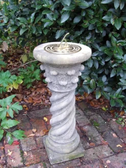 Roman Brass Stone Garden Sundial