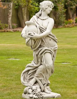 Roman Gladiator & Goddess Stone Garden Statues