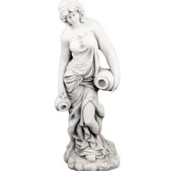 Roman Goddess with Urns 79cm Stone Resin Garden Statue