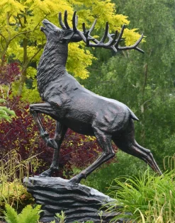 Royal Deer 213cm Bronze Metal Garden Statue