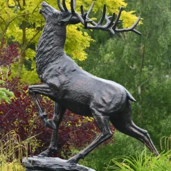 Royal Deer 213cm Bronze Metal Garden Statue
