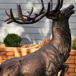 Royal Deer 168cm Bronze Metal Garden Statue