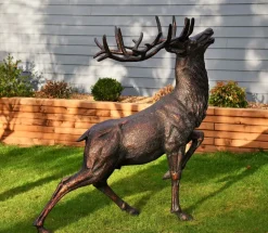 Royal Deer 168cm Bronze Metal Garden Statue
