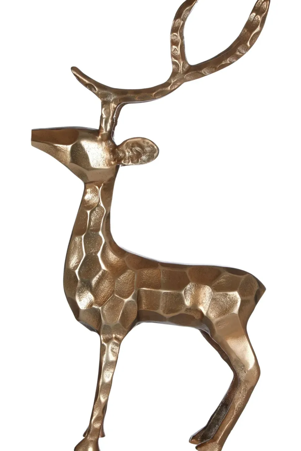Royal Stag 50cm Gold Metal Indoor Statue