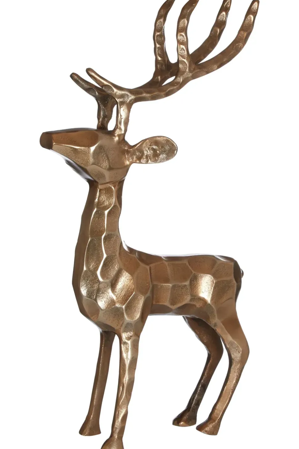 Royal Stag 50cm Gold Metal Indoor Statue