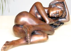 Sanctuary of Sleep Figurine Bronze Indoor Sculpture