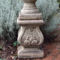 Scroll Column Stone Garden Pedestal