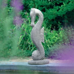 Seahorse 55cm Stone Garden Ornament
