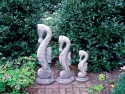 Seahorses Set Stone Garden Ornaments