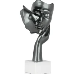 Secret Kiss 50cm Anthracite Resin Indoor Sculpture