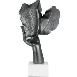 Secret Kiss 50cm Anthracite Resin Indoor Sculpture
