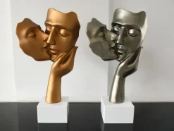 Secret Kiss 50cm Bronze Resin Indoor Sculpture