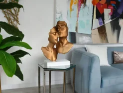 Secret Lovers 57cm Bronze Resin Indoor Sculpture