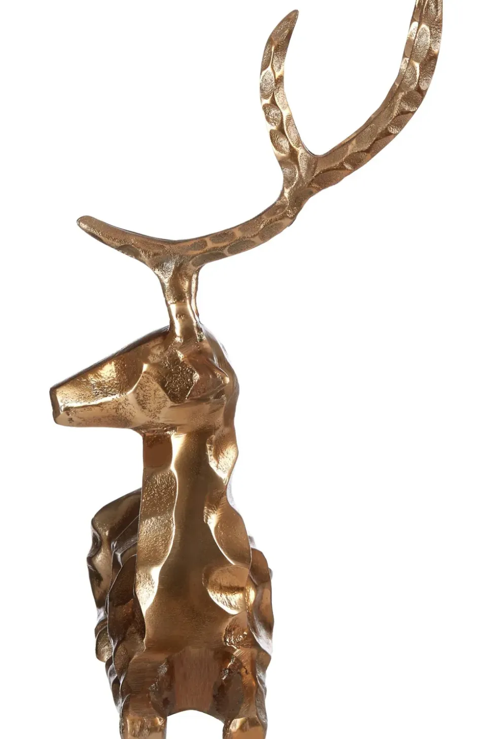 Serene Stag 38cm Bronze Metal Indoor Statue