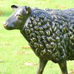 Sheep Life-Size Bronze Metal Garden Statue