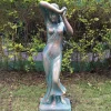Shy Maiden 85cm Aged Bronze Resin Garden Statue