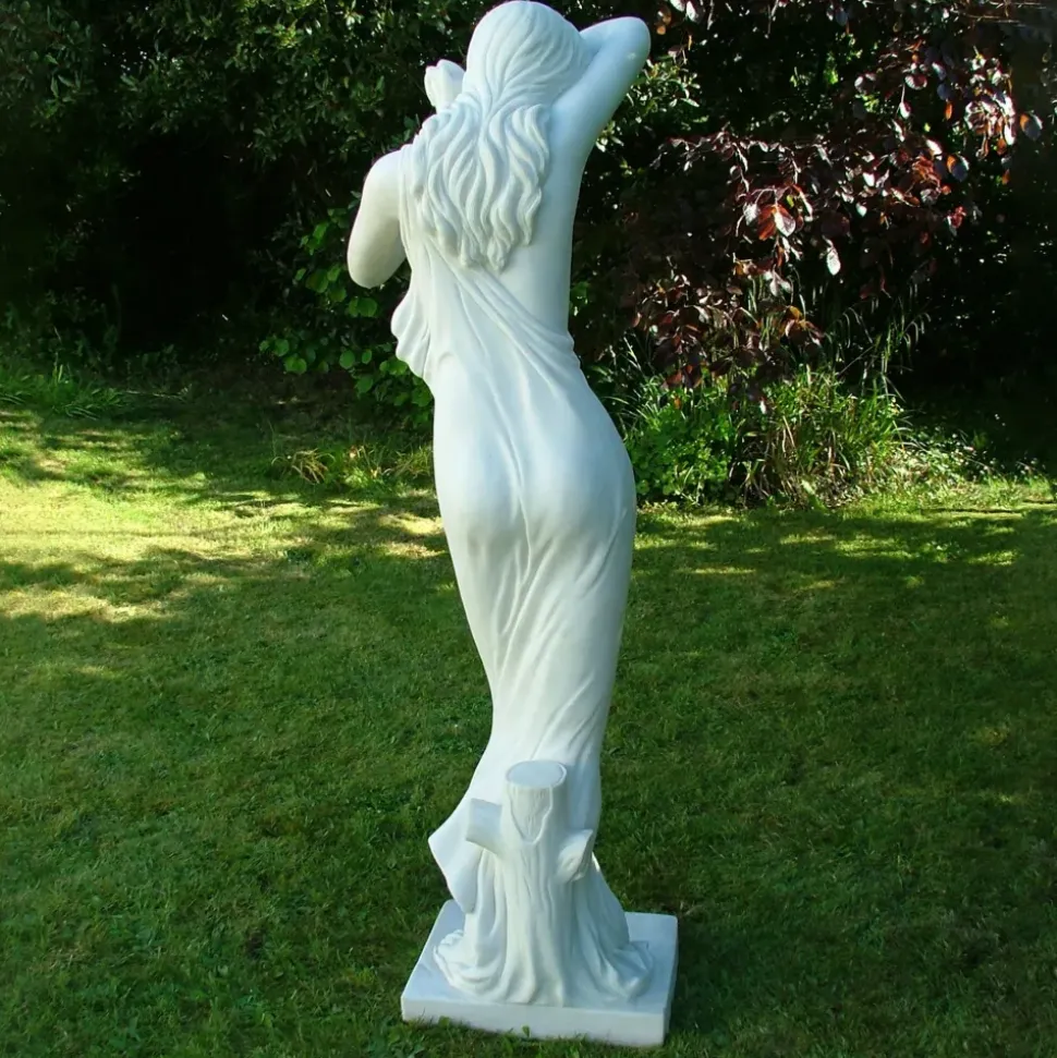 Shy Maiden 85cm Marble Resin Garden Statue