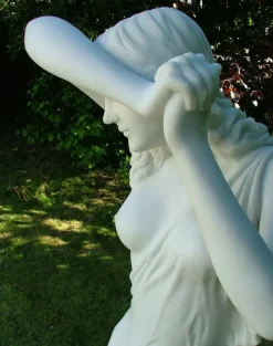 Shy Maiden 85cm Marble Resin Garden Statue