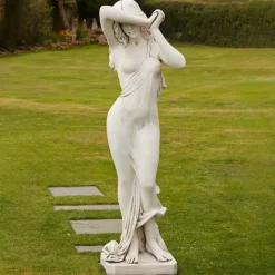 Shy Maiden 114cm Stone Garden Statue